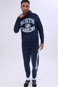 Mens North Carolina Tar Heels Chenille Logo Hoodie