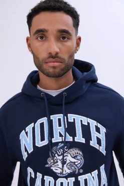 Mens North Carolina Tar Heels Chenille Logo Hoodie