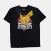 Mens Pokémon Pikachu Acid Wash T-Shirt