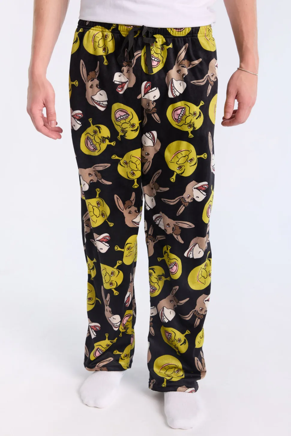 Mens Shrek & Donkey Pajama Bottoms