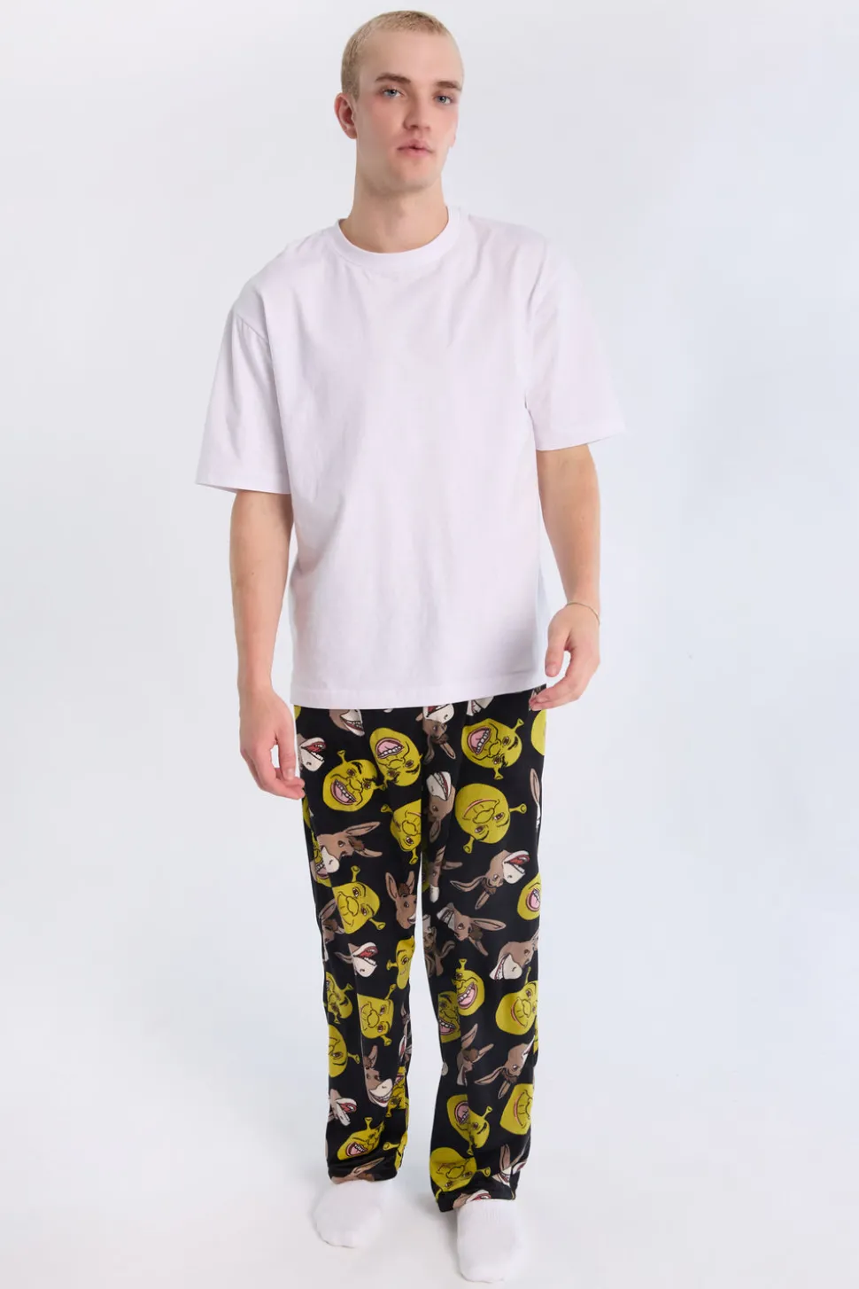 Mens Shrek & Donkey Pajama Bottoms