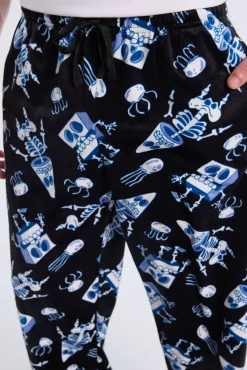 Mens SpongeBob Skeleton Pajama Bottoms