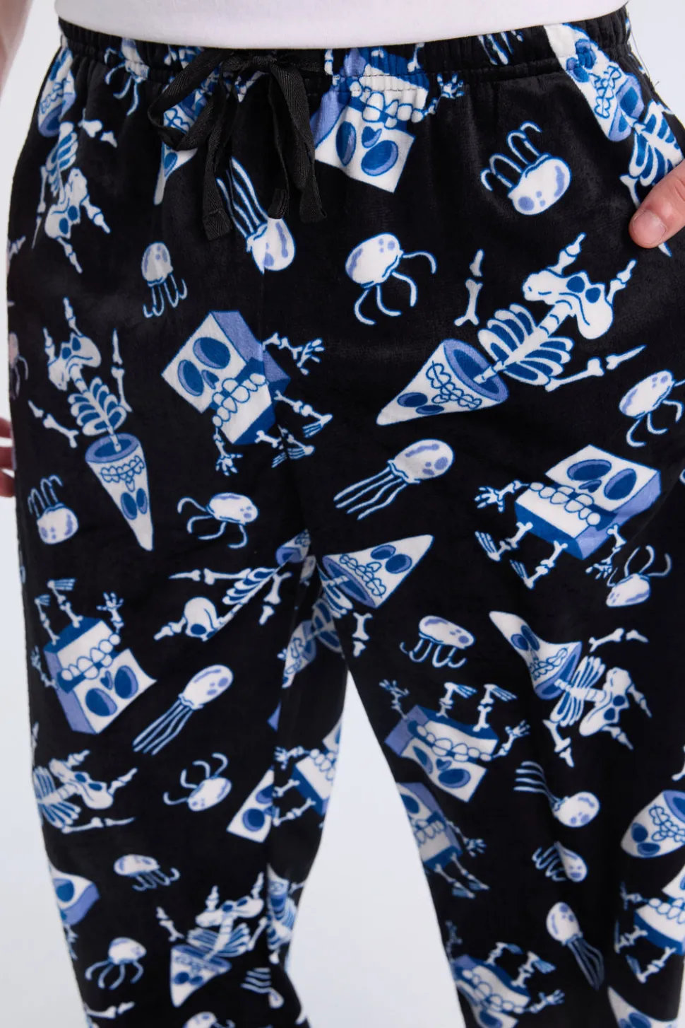 Mens SpongeBob Skeleton Pajama Bottoms