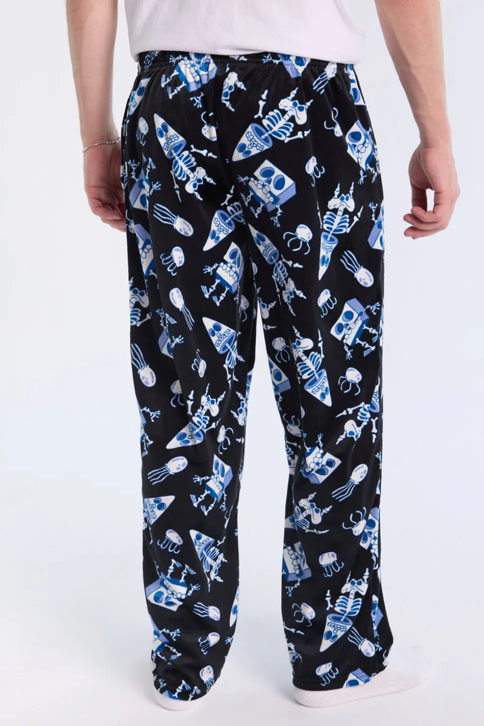 Mens SpongeBob Skeleton Pajama Bottoms