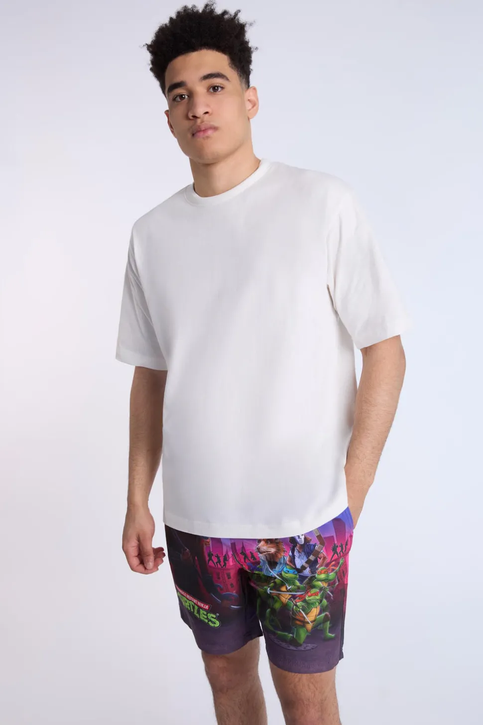 Mens TMNT Beach Short 7"