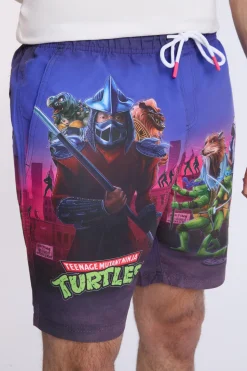 Mens TMNT Beach Short 7"