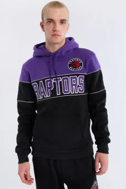 Mens Toronto Raptors Colour Block Hoodie