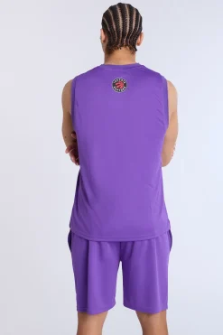 Mens Toronto Raptors Purple Mesh Shorts