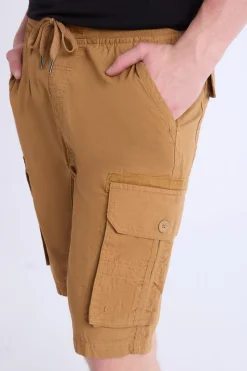Mens Twill Cargo Jogger Shorts