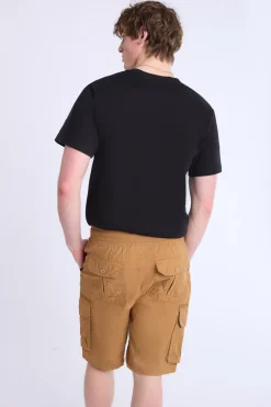 Mens Twill Cargo Jogger Shorts