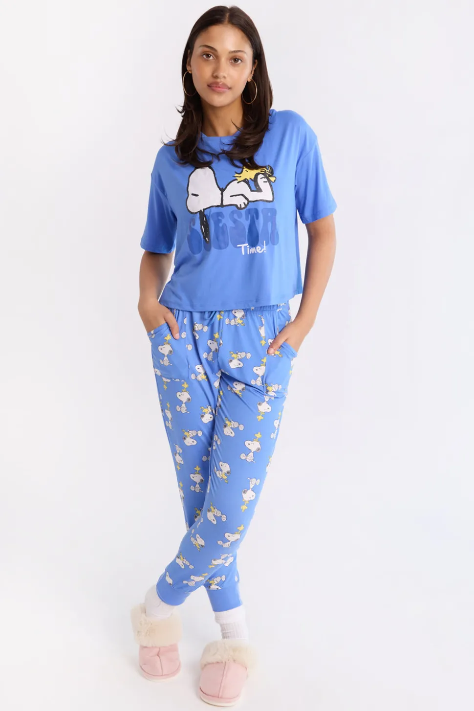 Peanuts Snoopy 2-Piece Pajama Tee & Jogger Set