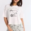 Peanuts Snoopy 2-Piece Pajama Tee & Shorts Set