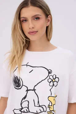 Peanuts Snoopy 2-Piece Pajama Tee & Velour Jogger Set