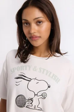 Peanuts Snoopy 2-Piece Pajama Tee & Shorts Set