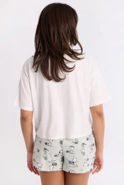 Peanuts Snoopy 2-Piece Pajama Tee & Shorts Set