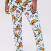Scooby Doo Printed Plush Pajama Bottoms
