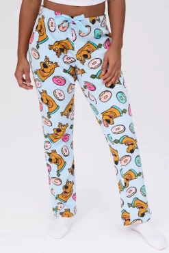 Scooby Doo Printed Plush Pajama Bottoms