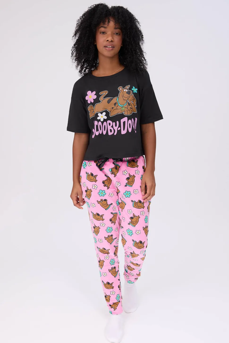 Scooby-Doo 2-Piece Pajama Tee & Velour Jogger Set
