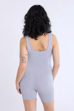 Scoop-Neck Sleeveless Romper
