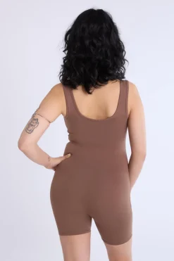 Scoop-Neck Sleeveless Romper