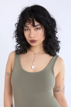 Scoop-Neck Sleeveless Romper