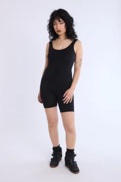 Scoop-Neck Sleeveless Romper