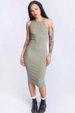 Sleeveless Midi Bodycon Dress