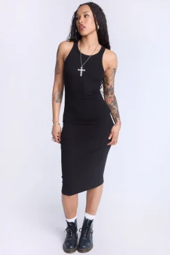 Sleeveless Midi Bodycon Dress