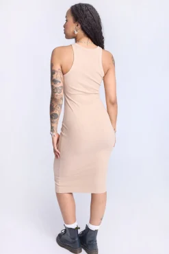 Sleeveless Midi Bodycon Dress