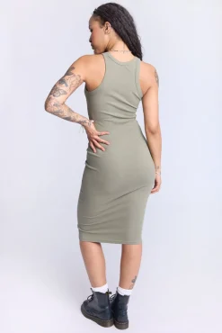 Sleeveless Midi Bodycon Dress