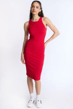 Sleeveless Midi Bodycon Dress