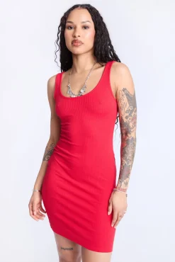 Sleeveless Ribbed Dress