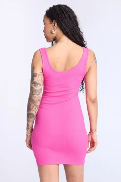 Sleeveless Ribbed Dress
