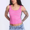 Striped Scoop Neck Tank Top