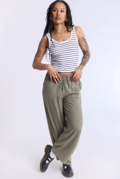 Striped Scoop Neck Tank Top