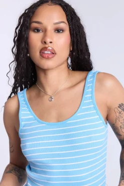 Striped Scoop Neck Tank Top