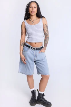 Striped Scoop Neck Tank Top