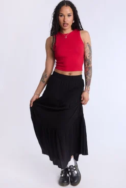 Tiered Maxi Skirt