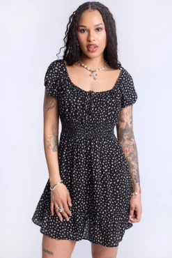 Tiered Rayon Dress