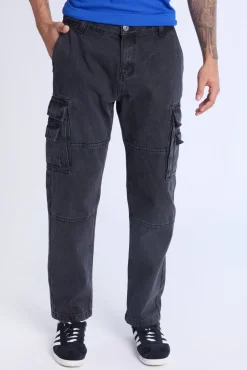 West49 Mens 4 Pocket Cargo Jeans