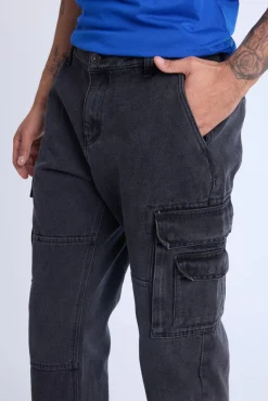 West49 Mens 4 Pocket Cargo Jeans