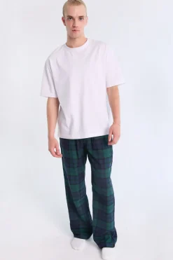 West49 Mens Green Plaid Pajama Bottoms