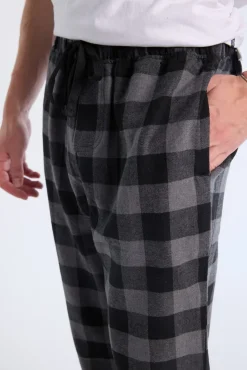 West49 Mens Grey Plaid Pajama Bottoms