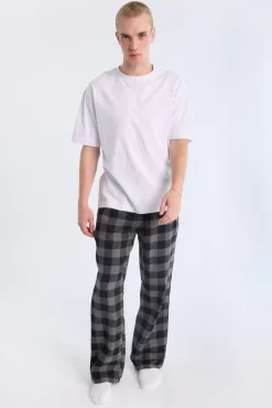 West49 Mens Grey Plaid Pajama Bottoms