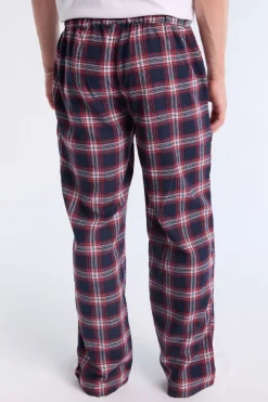 West49 Mens Navy Plaid Pajama Bottoms