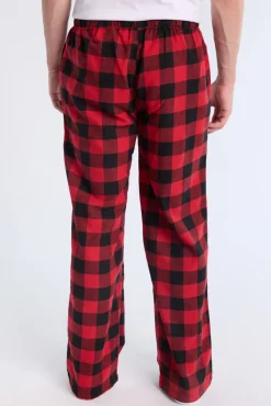 West49 Mens Red Plaid Pajama Bottoms
