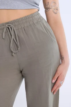 Wide Leg Cotton Pant