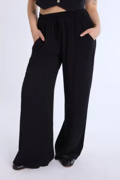 Wide Leg Pant With Drawstring