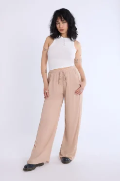 Wide Leg Pant With Drawstring