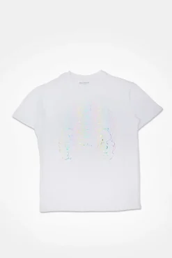 Womens Care Bears Rainbow Foil Boyfriend Tee